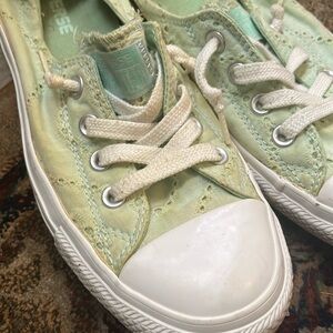 Converse mint lace shoe size 7